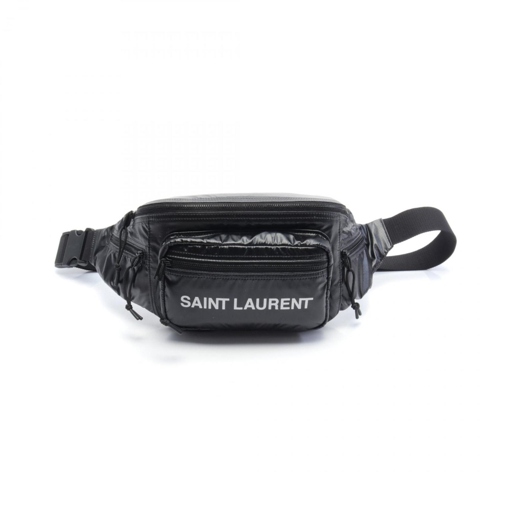 Saint Laurent Nux Waist Bag, Body Polyamide, Men's, Black, 581375HO21Z1054