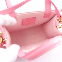 Givenchy G Tote Vertical Handbag Bag Coated Canvas Leather Women's Pink BB50R9B1GT