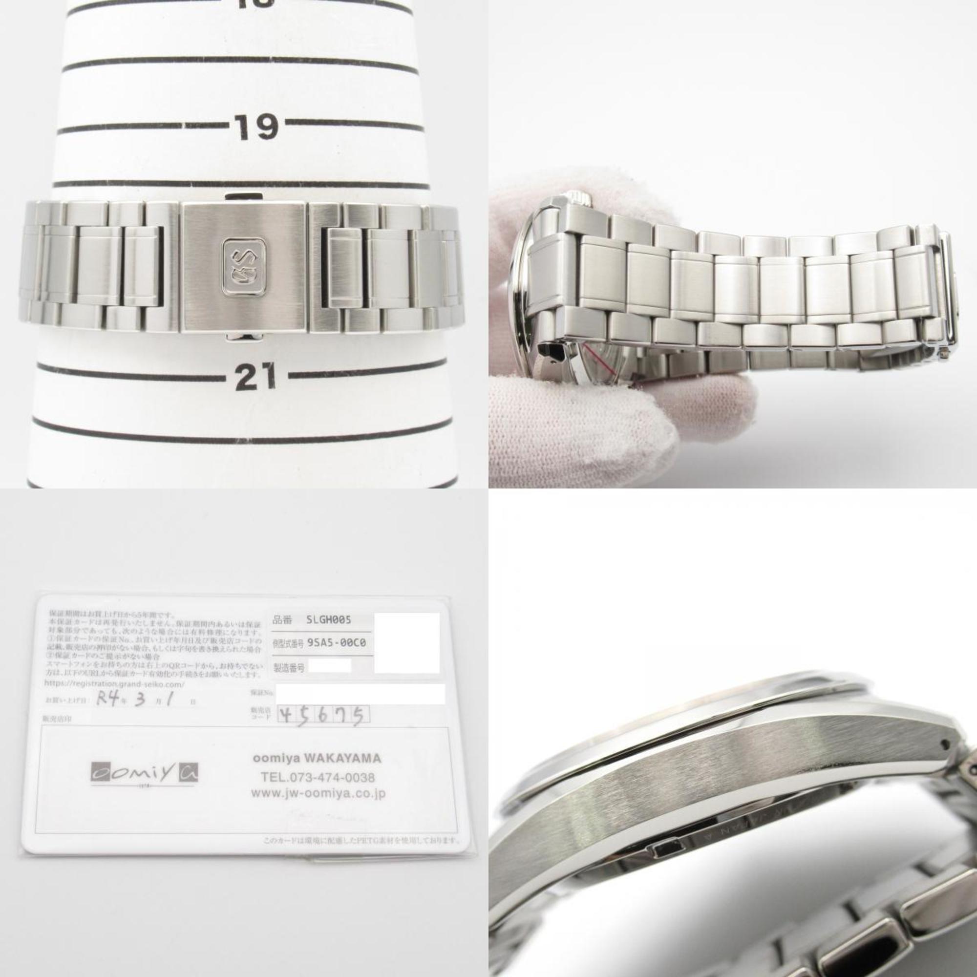 SEIKO Grand Seiko Shirakaba Watch Stainless Steel Men's Silver SLGH005