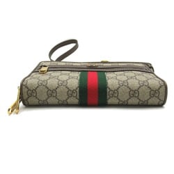 GUCCI Ophidia GG Supreme Shoulder Bag, Coated Canvas, Women's, Beige, Brown, 375722