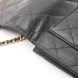 CHANEL Matelasse Shoulder Bag Caviar Skin (Grained Calf) Women's Black AP0250