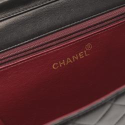 CHANEL Matelasse Shoulder Bag, Lambskin, Women's, Black