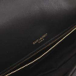 Saint Laurent SAINT LAURENT YSL Shoulder Bag Leather Women's Black 734153AACQO1000