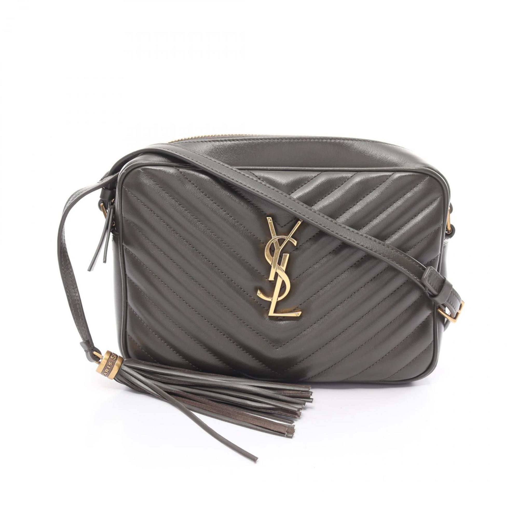 Yves Saint Laurent Saint Laurent Paris LOU Shoulder Bag Leather Women's Grey 612544