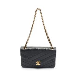 CHANEL Mademoiselle Shoulder Bag, Lambskin, Women's, Black