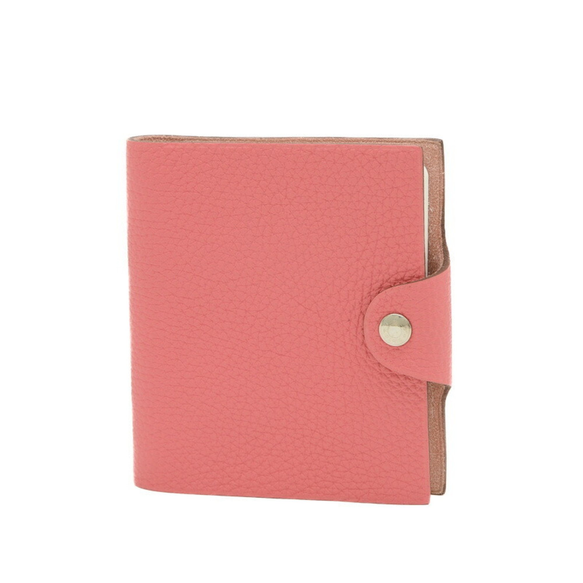 Hermes Ulysse Memo Pad Planner Cover Agenda Togo Rose Lipstick □O Engraved