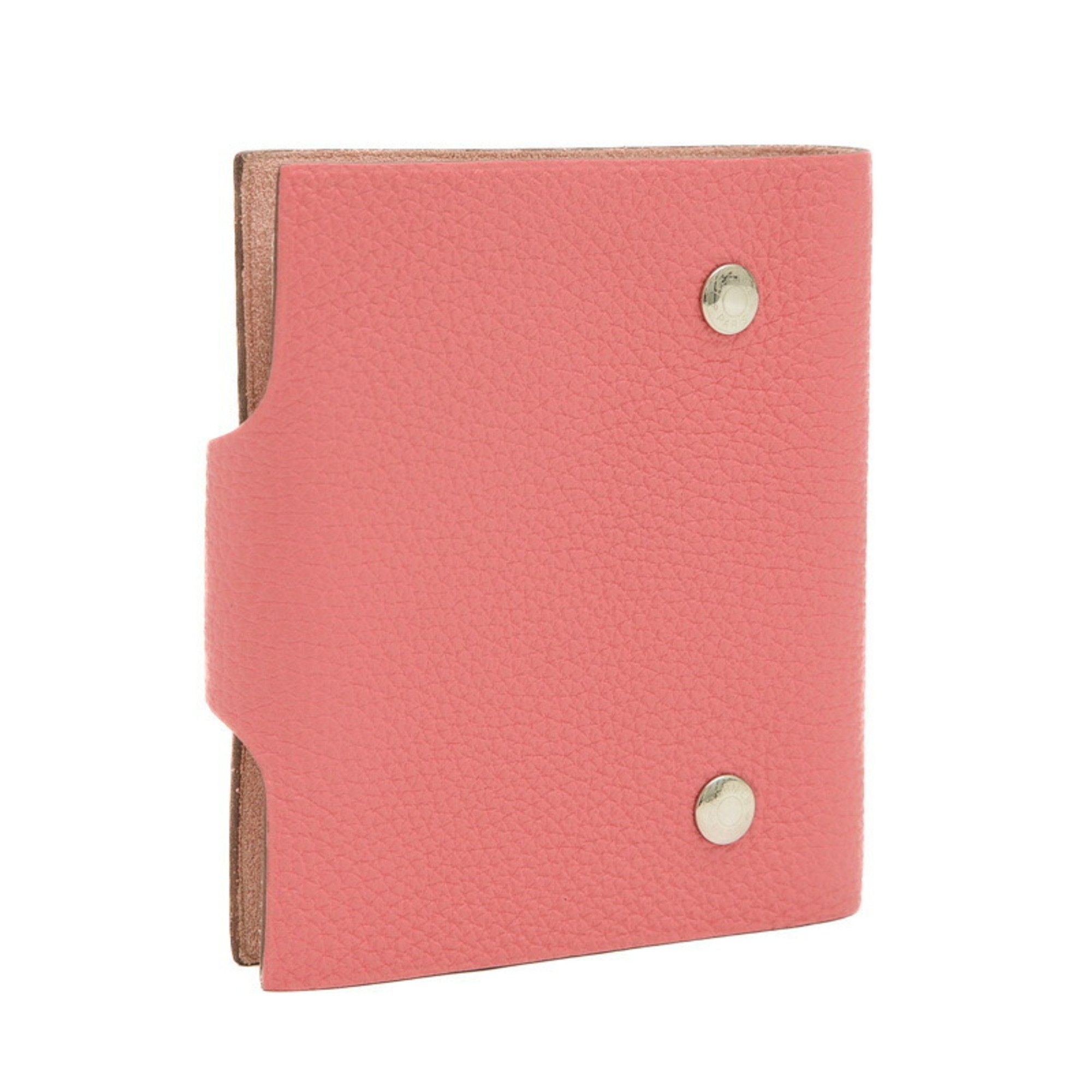 Hermes Ulysse Memo Pad Planner Cover Agenda Togo Rose Lipstick □O Engraved