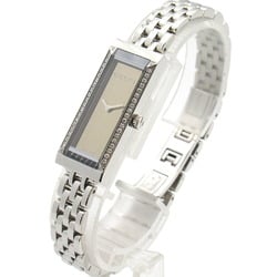 Gucci G Frame Diamond Watch Stainless Steel Ladies Brown YA127508