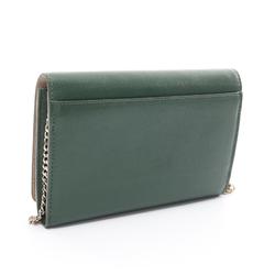 JIMMY CHOO ELISE Shoulder Bag, Leather, Women's, Green