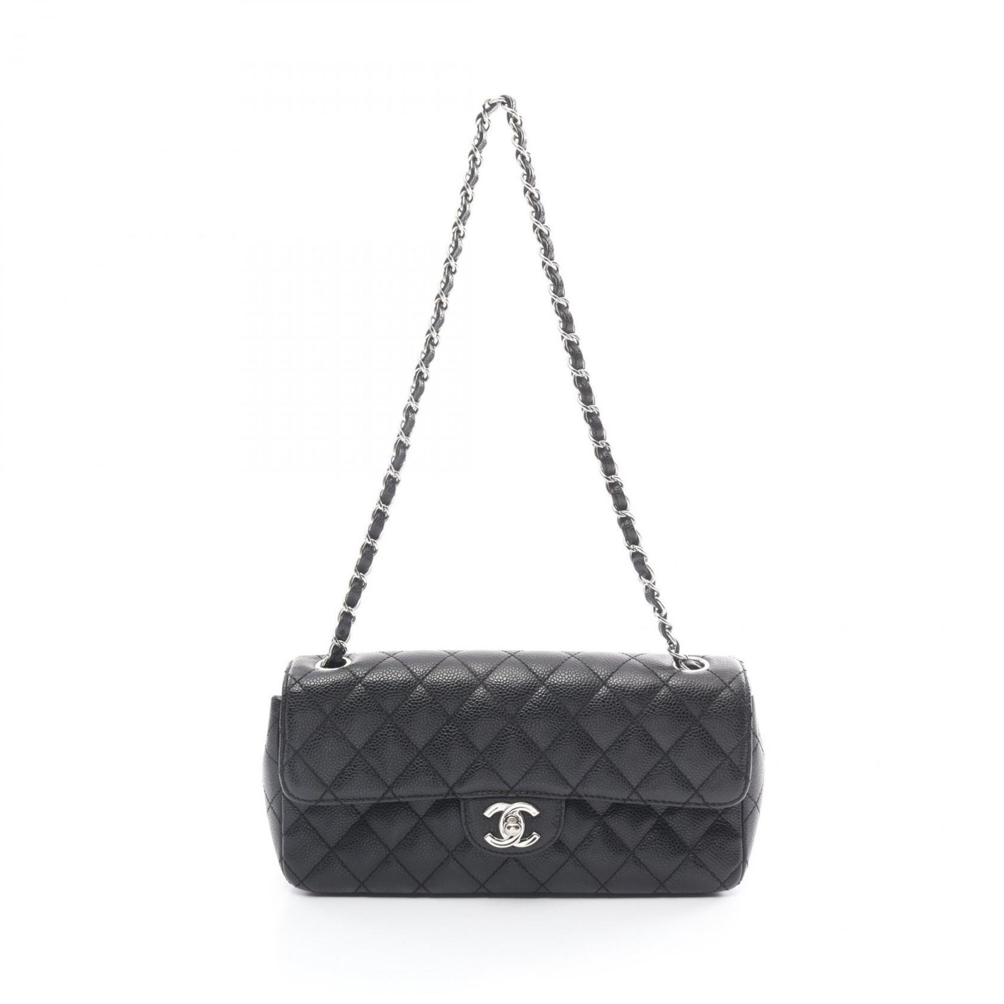 CHANEL Matelasse Shoulder Bag Caviar Skin (Grained Calfskin) Women's Black