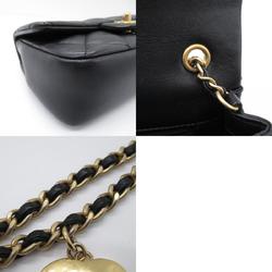 CHANEL Matelasse Chain Shoulder Bag Lambskin (Sheepskin) Women's Black