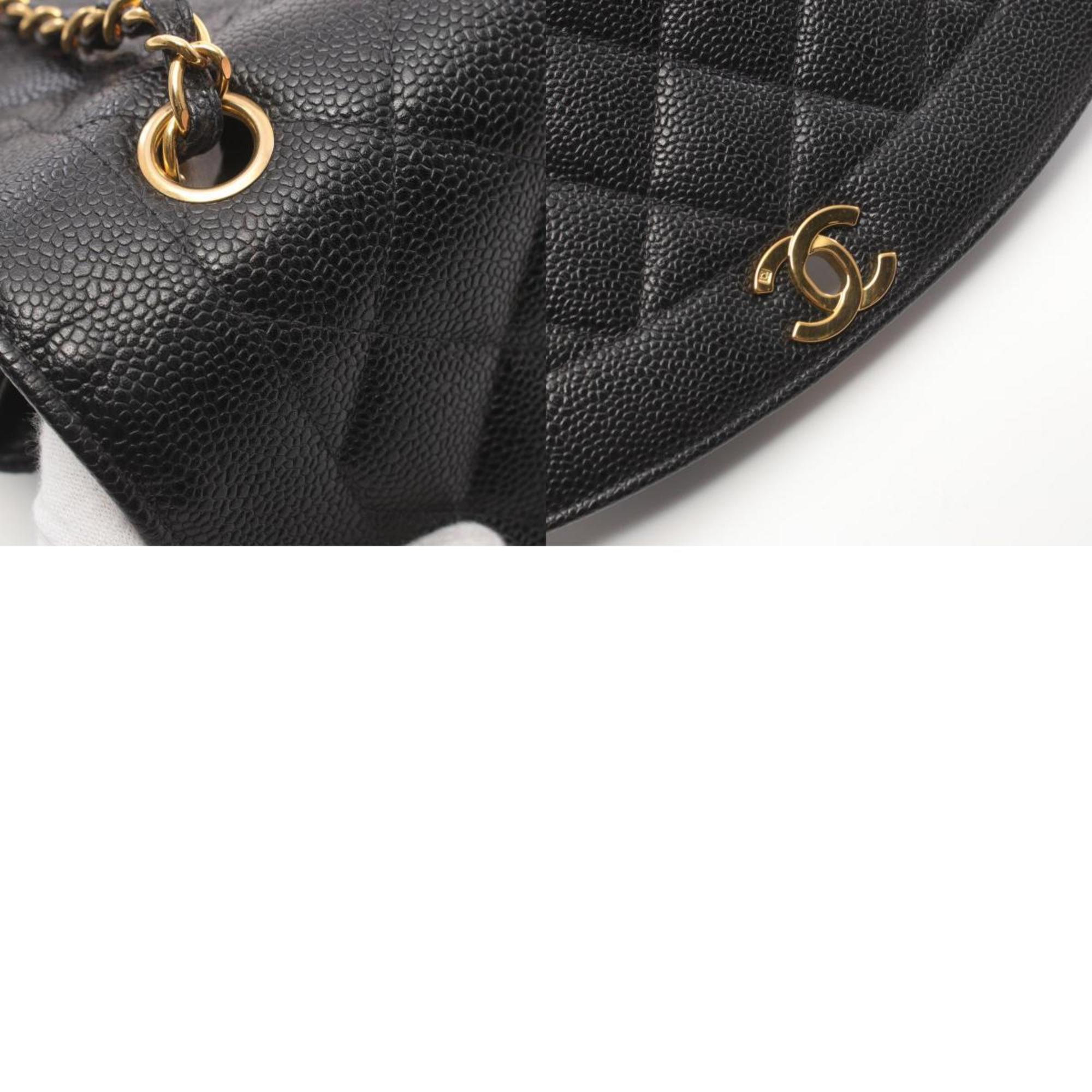 CHANEL Matelasse Diana Flap Shoulder Bag Caviar Skin (Grained Calf) Women's Black A01165