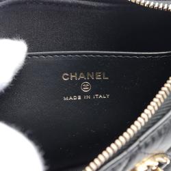 CHANEL 19 Disneuf Matelasse Hobo Bag Handbag Lambskin (Sheepskin) Women's Black AP3647