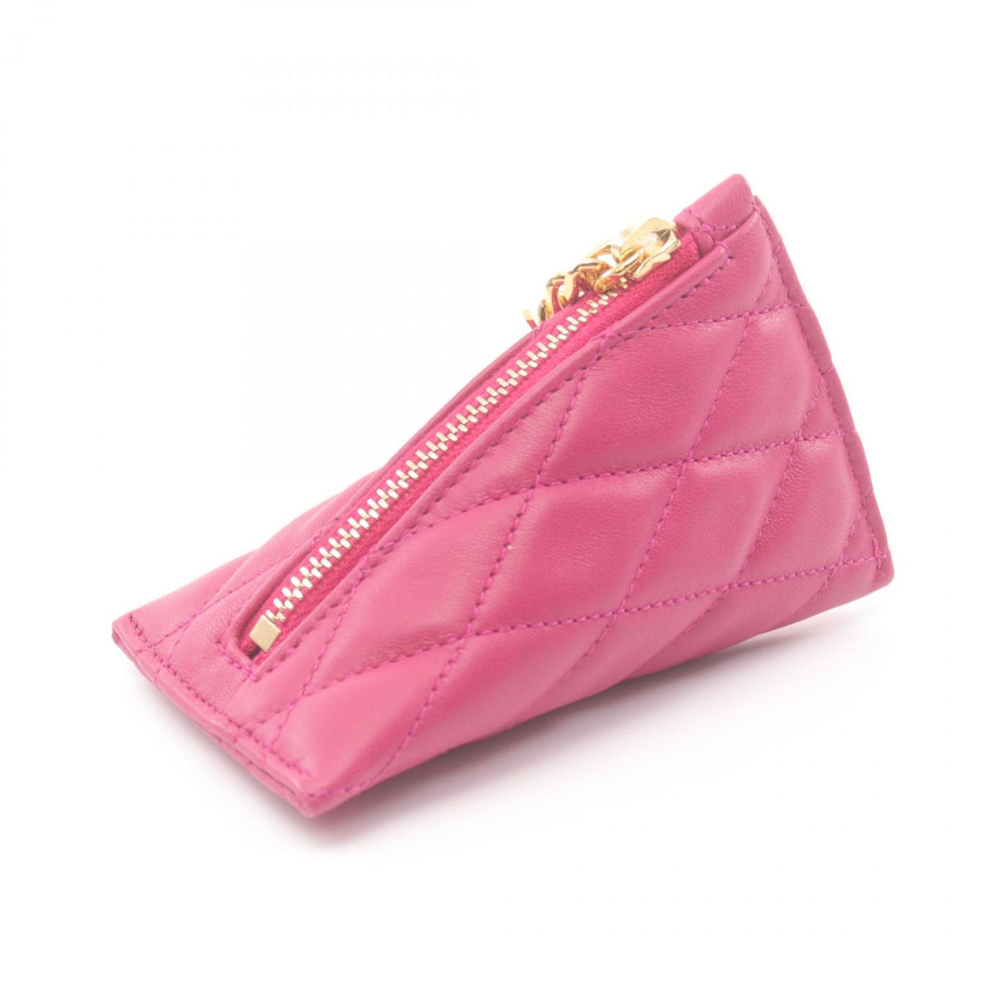 Saint Laurent Berlingo Wallet/Coin Case, Leather Wallet, Women's, Pink