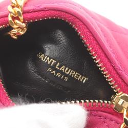 Saint Laurent Berlingo Wallet/Coin Case, Leather Wallet, Women's, Pink