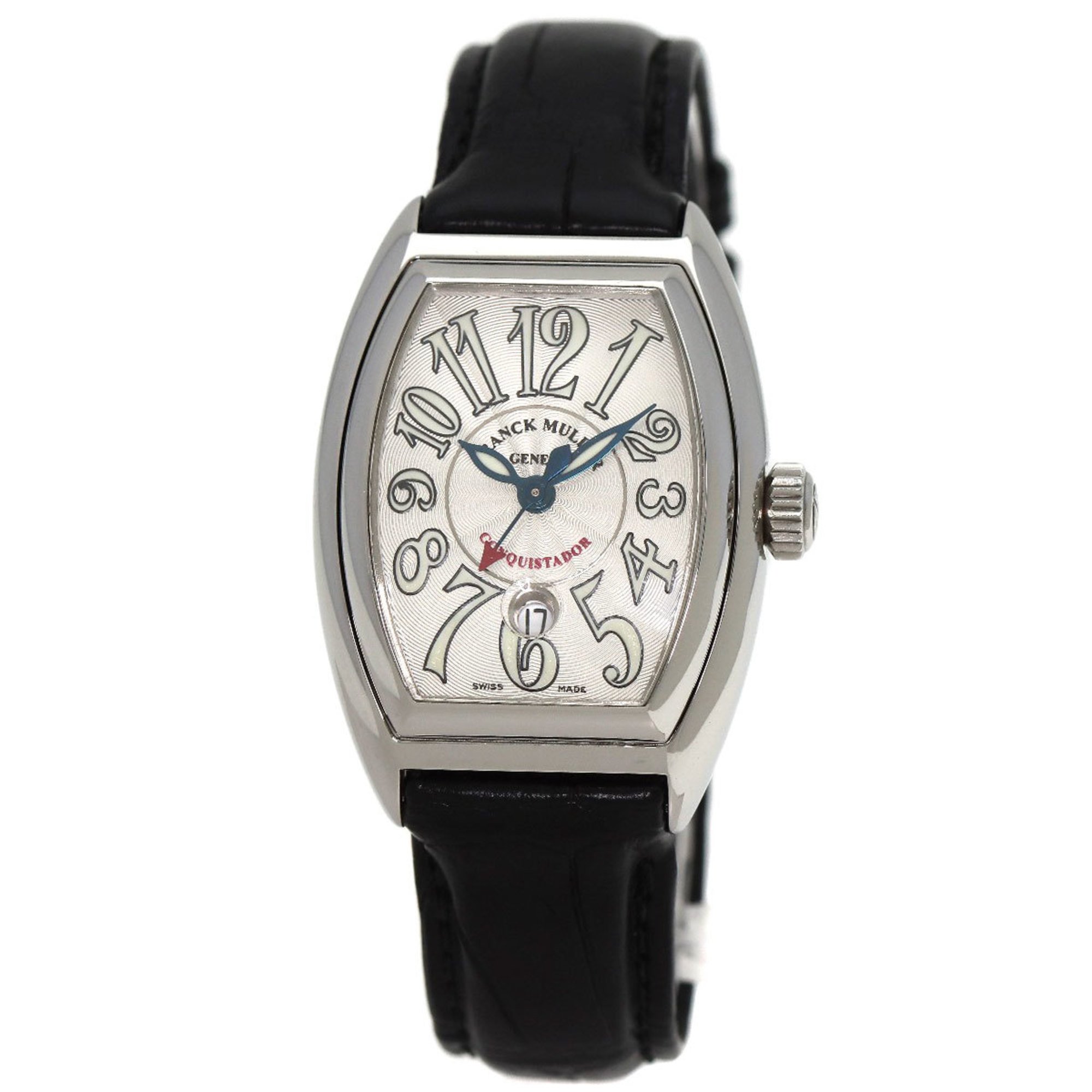 Franck Muller 8002LSC Conquistador Watch Stainless Steel Leather Ladies FRANCK MULLER