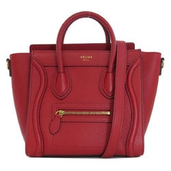 CELINE Luggage Nano Handbag Calfskin Women's