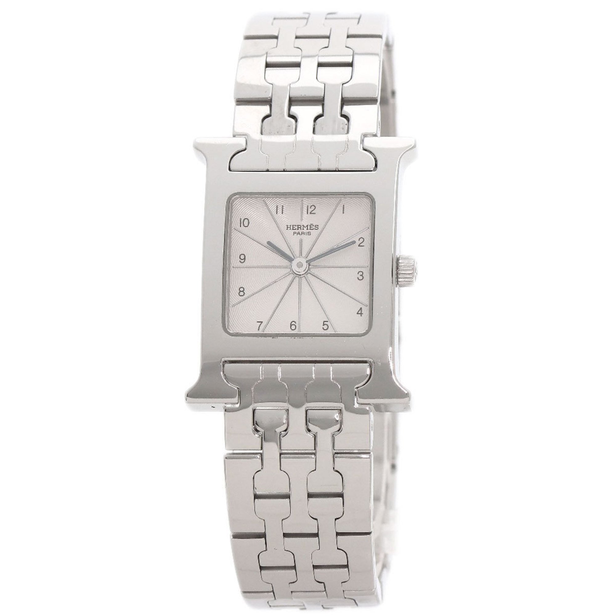 Hermes HH1.210 H Watch Stainless Steel SS Ladies HERMES