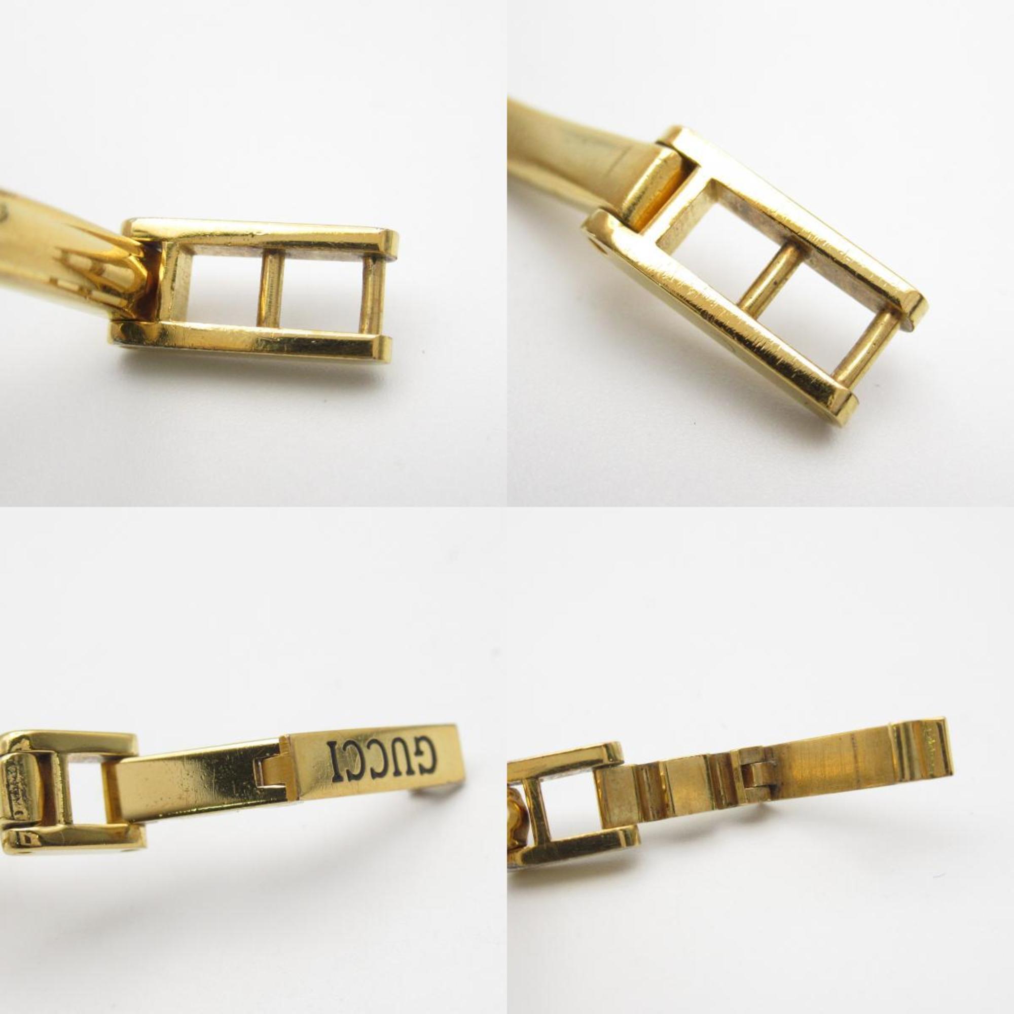 GUCCI Change Bezel Watch GP (Gold Plated) Women's White 11 12.2