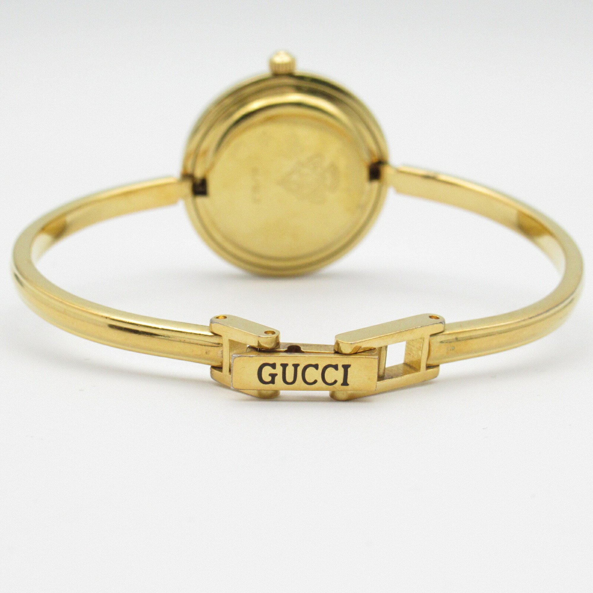 GUCCI Change Bezel Watch GP (Gold Plated) Women's White 11 12.2