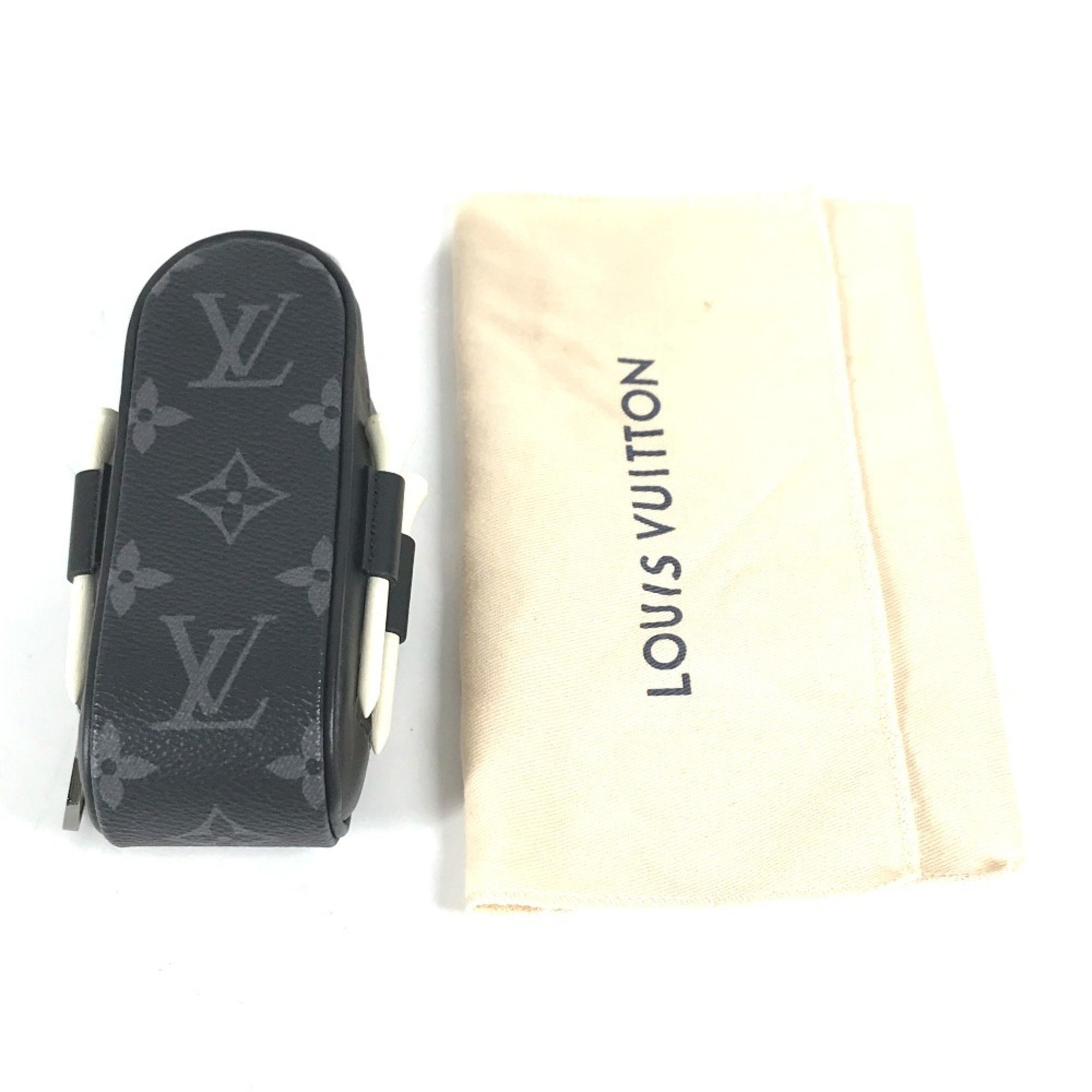 LOUIS VUITTON GI0344 Monogram Eclipse Set Golf Andrews Tees x 4 Pouch Balls 3 Canvas Men's Black