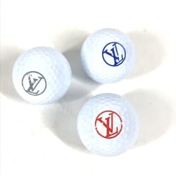 LOUIS VUITTON GI0344 Monogram Eclipse Set Golf Andrews Tees x 4 Pouch Balls 3 Canvas Men's Black