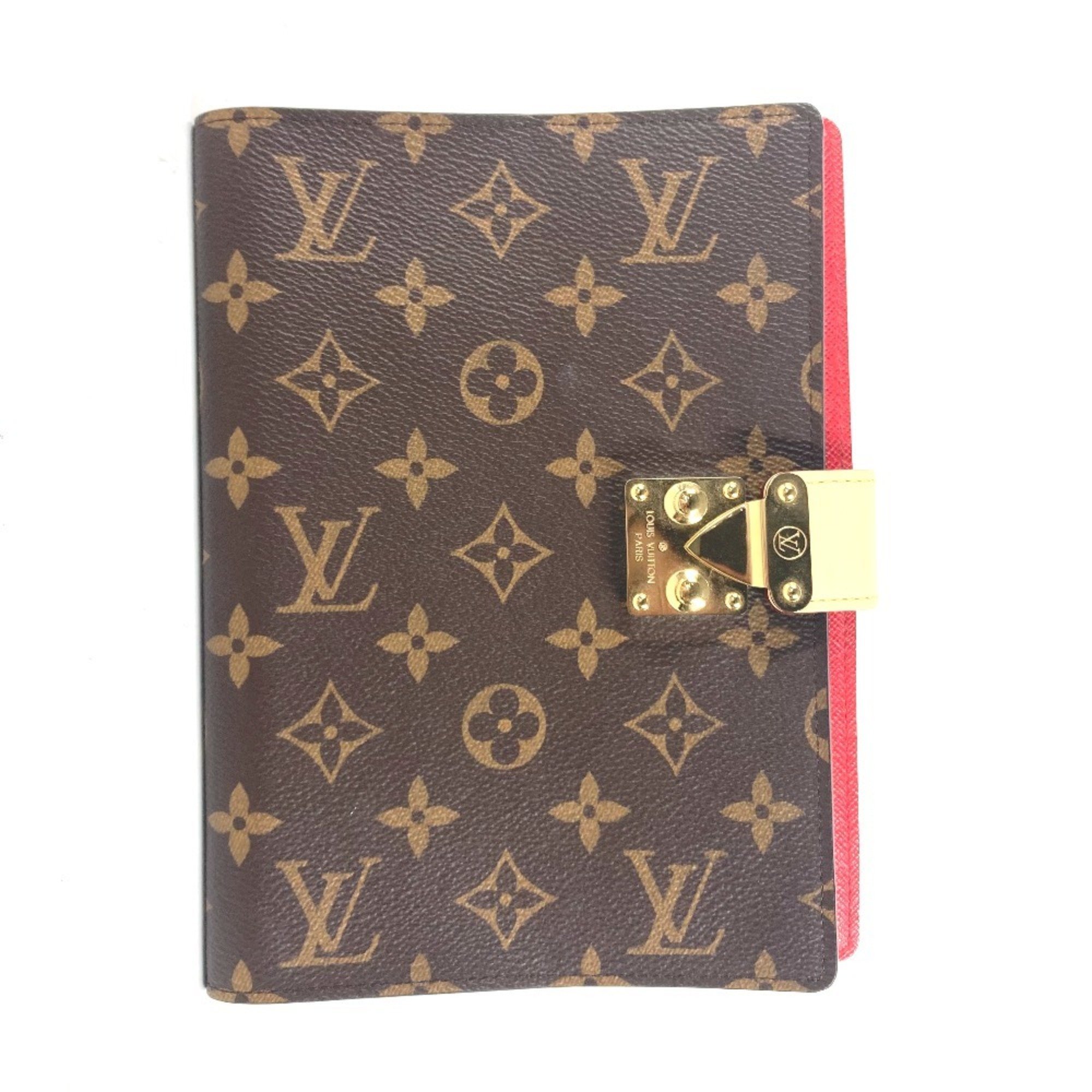 LOUIS VUITTON GI0238 Monogram Couverture Carnet Paul Stationery Case Planner Cover Notebook Canvas Women's Brown