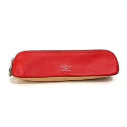 LOUIS VUITTON GI0009 Monogram Truth Elisabeth Pencil Case Stationery Pen Canvas Women's Red