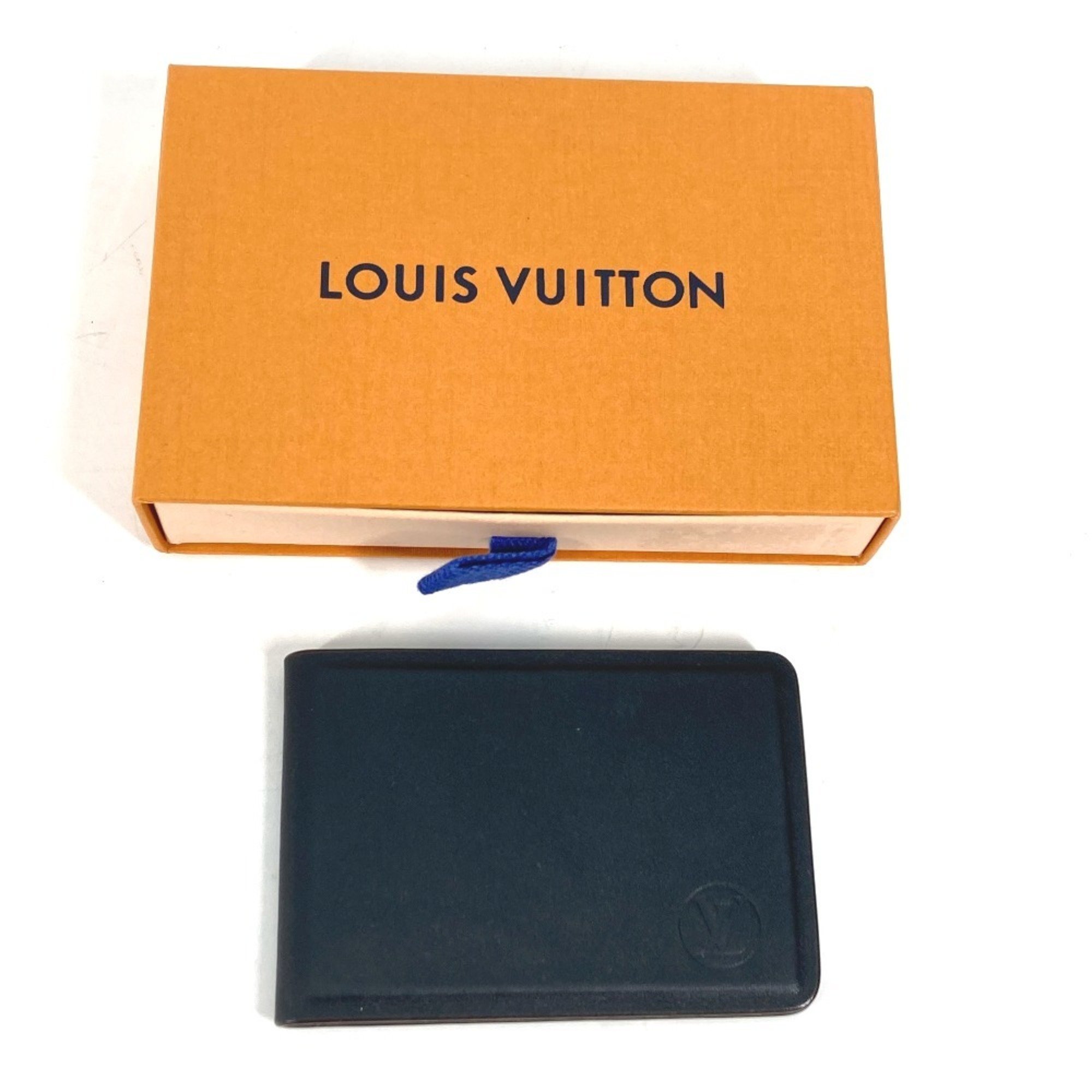 LOUIS VUITTON GI0084 Nomade Miroir Aurelian Bifold Mirror Leather Women's Noir Black