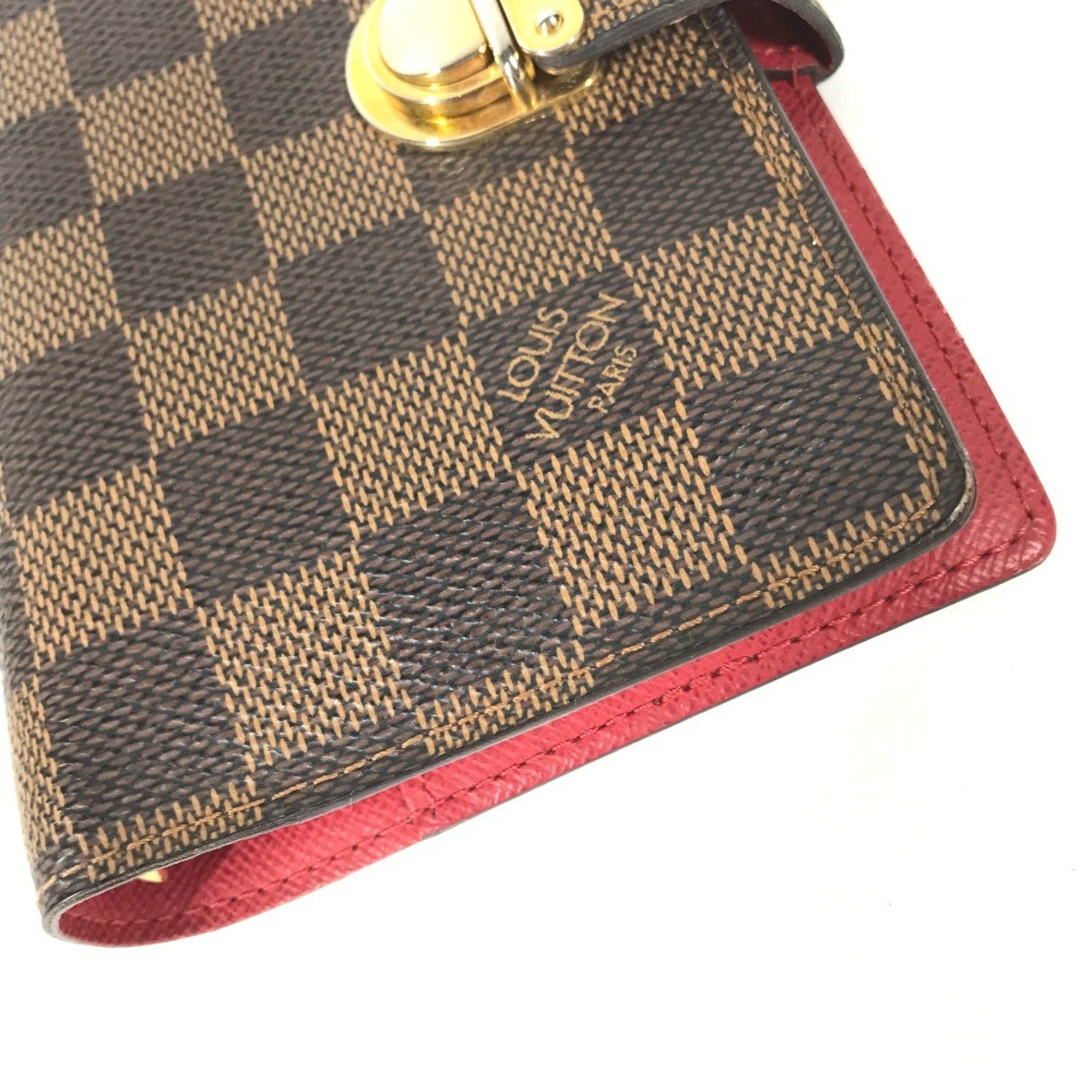 LOUIS VUITTON R21011 Damier Agenda Koala PM Diary Cover Canvas Men's Ebene Brown