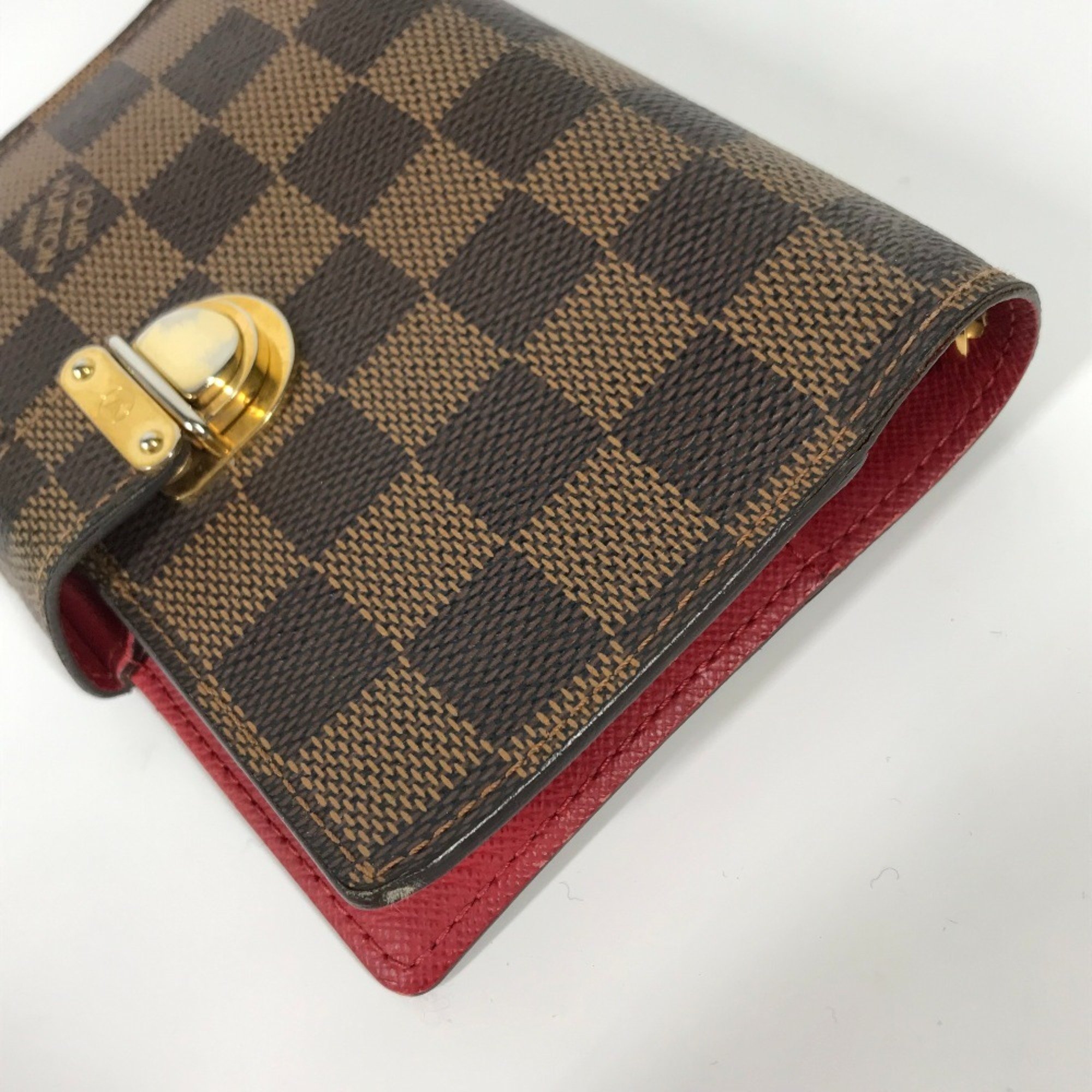 LOUIS VUITTON R21011 Damier Agenda Koala PM Diary Cover Canvas Men's Ebene Brown