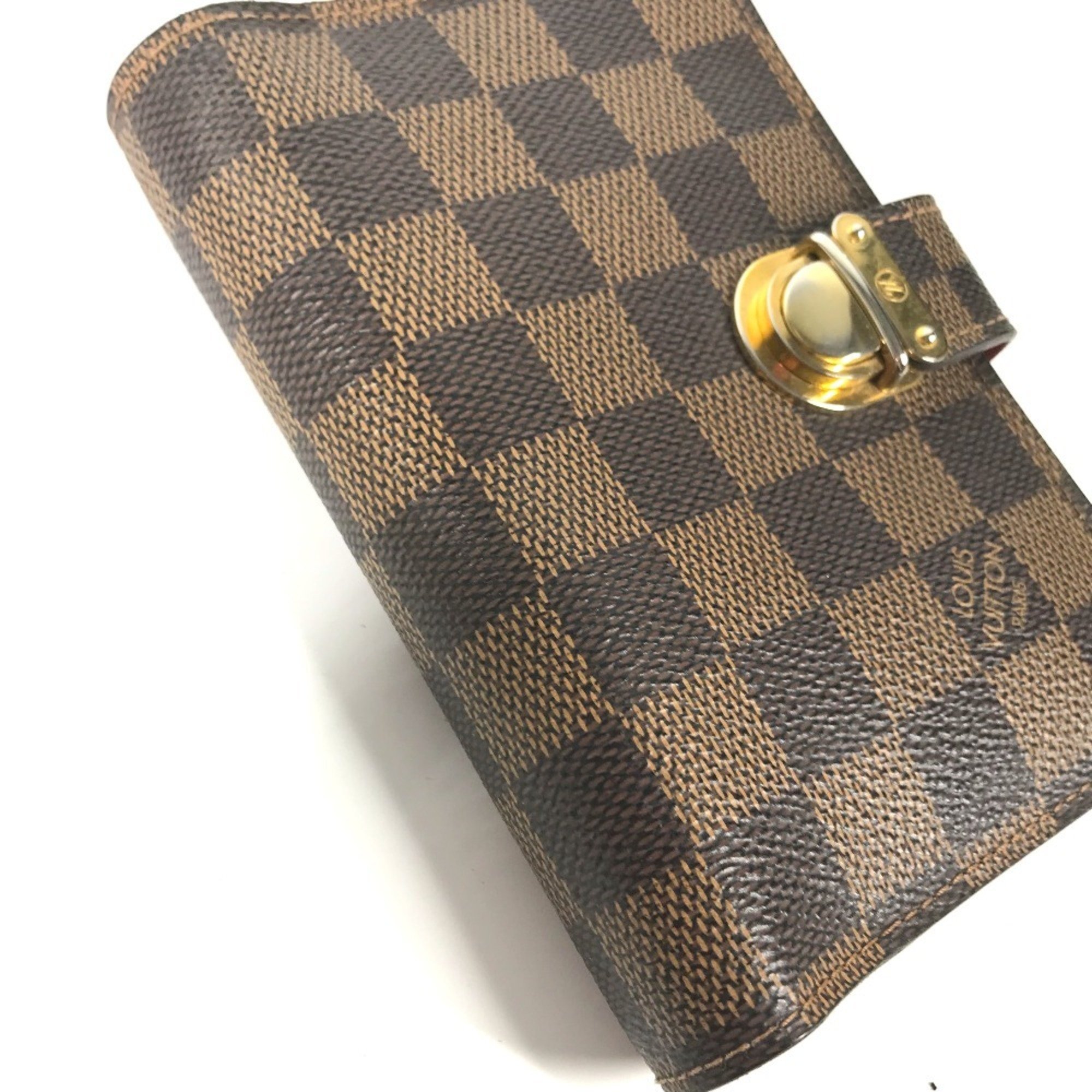 LOUIS VUITTON R21011 Damier Agenda Koala PM Diary Cover Canvas Men's Ebene Brown