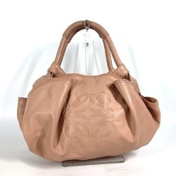 LOEWE Nappa Aire Anagram Handbag Leather Women's Pink Beige