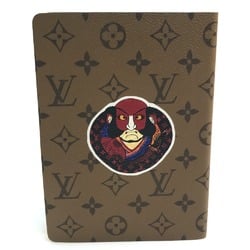 LOUIS VUITTON GI0233 Monogram Cahier Clemence Yamakansai Kabuki Daruma 2018 Notebook Canvas Men's Women's Light Brown E-210512-2