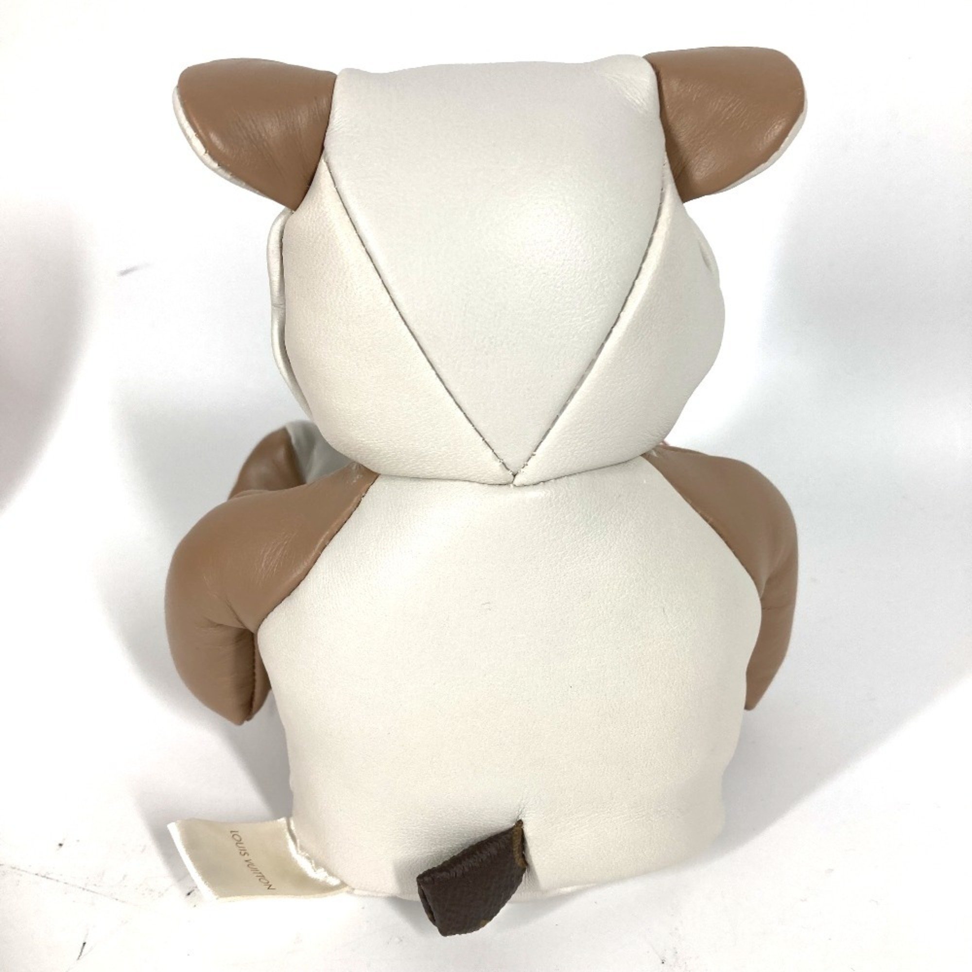 LOUIS VUITTON GI0142 Monogram Dudurui Doll Teddy Bear Stuffed Animal Leather Women's Brown