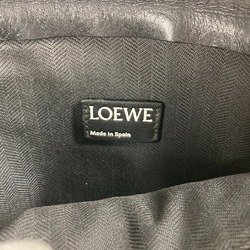 LOEWE Anagram T Pouch Clutch Bag Leather Men's Black