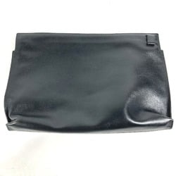 LOEWE Anagram T Pouch Clutch Bag Leather Men's Black