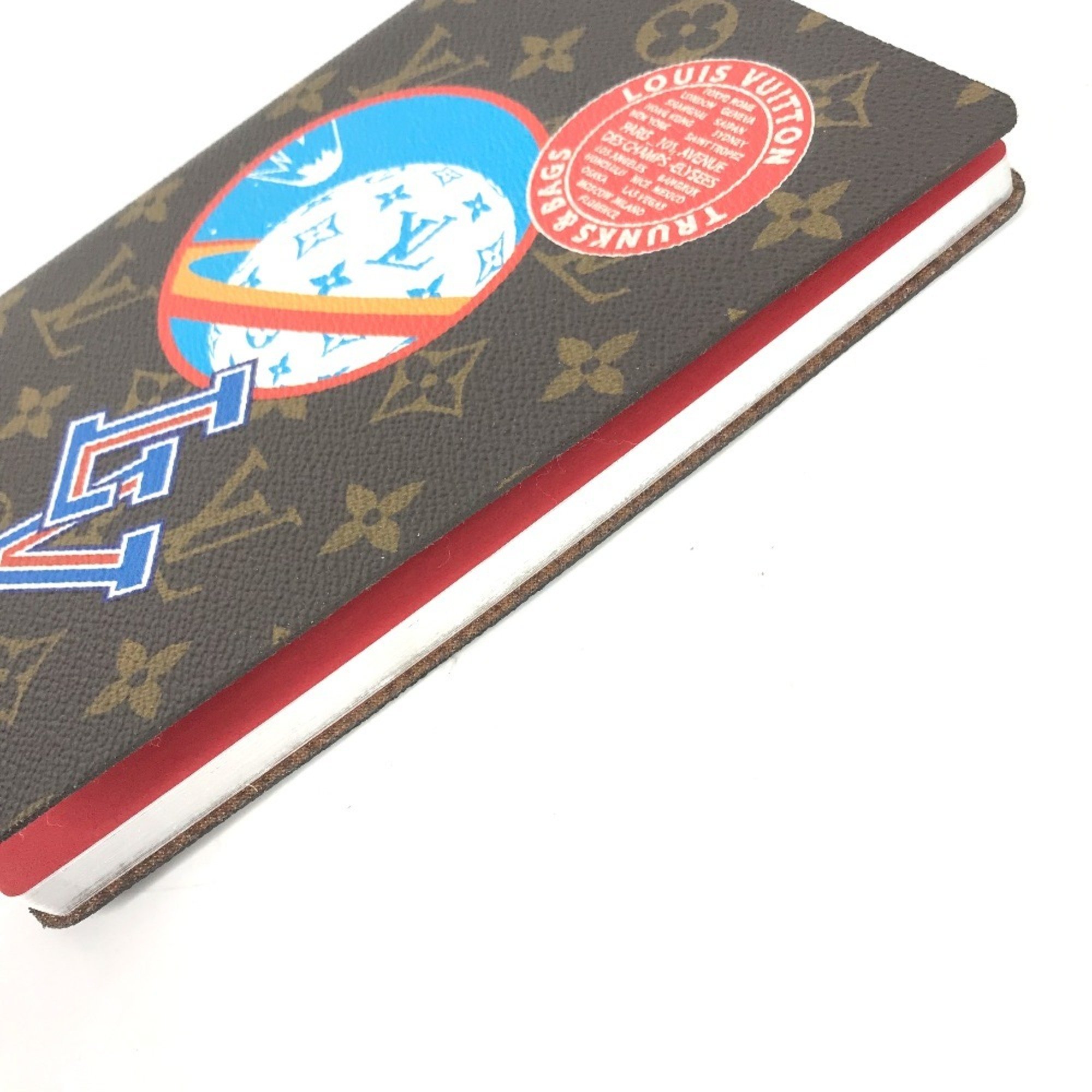 LOUIS VUITTON GI0208 Monogram Cahier Clemence Notebook Stationery Memo Pad Canvas Women's Brown