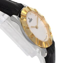 Fendi 2000L watch in stainless steel and leather for women