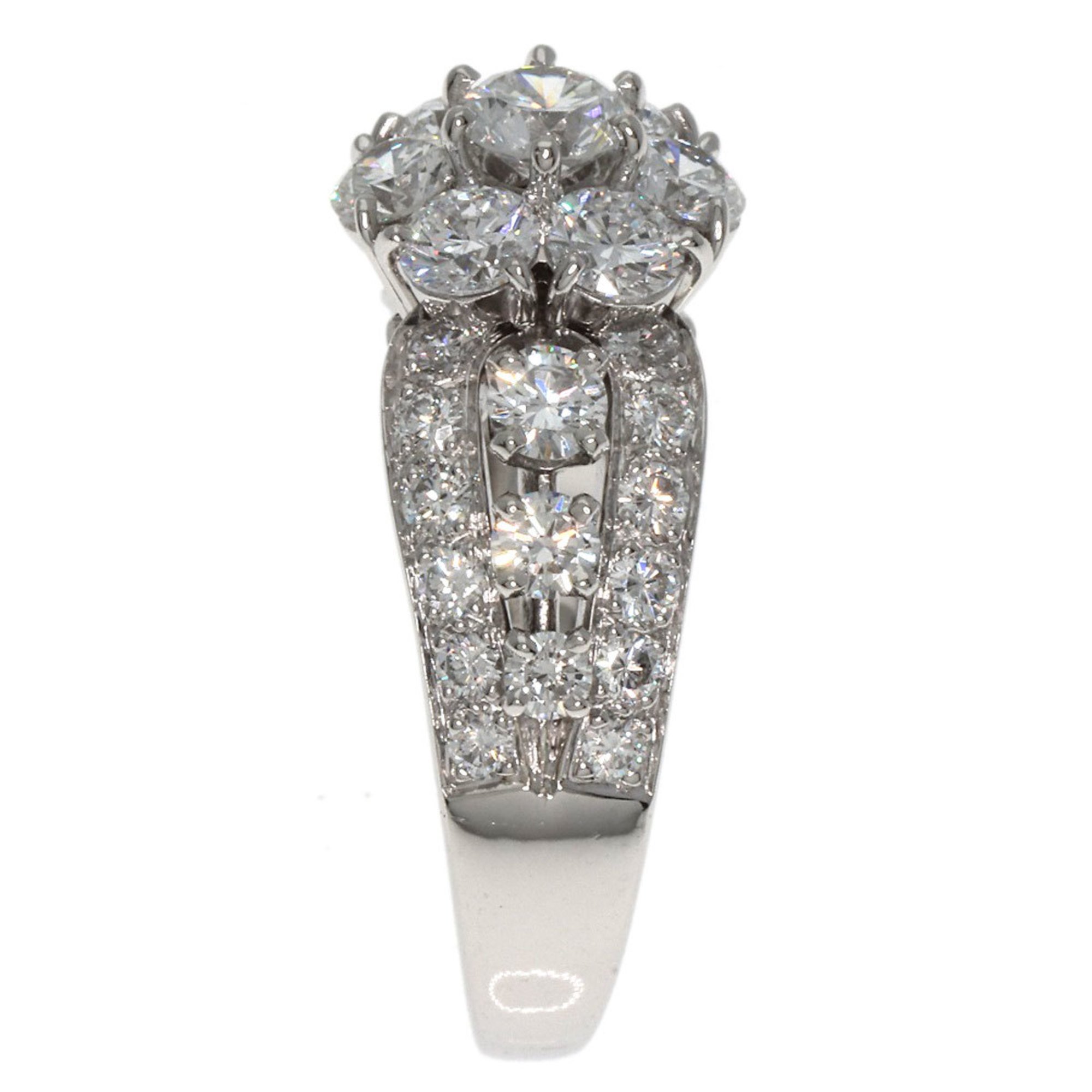 Van Cleef & Arpels Fleurette Ring Diamond Platinum PT950 Women's