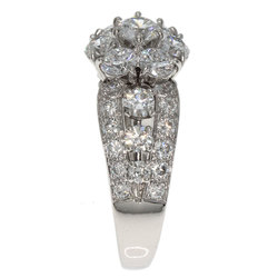 Van Cleef & Arpels Fleurette Ring Diamond Platinum PT950 Women's