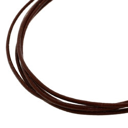 BVLGARI Leather 5-row Choker Necklace METAL Women's