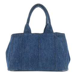 PRADA B1877B Canapa Tote Bag Denim Women's