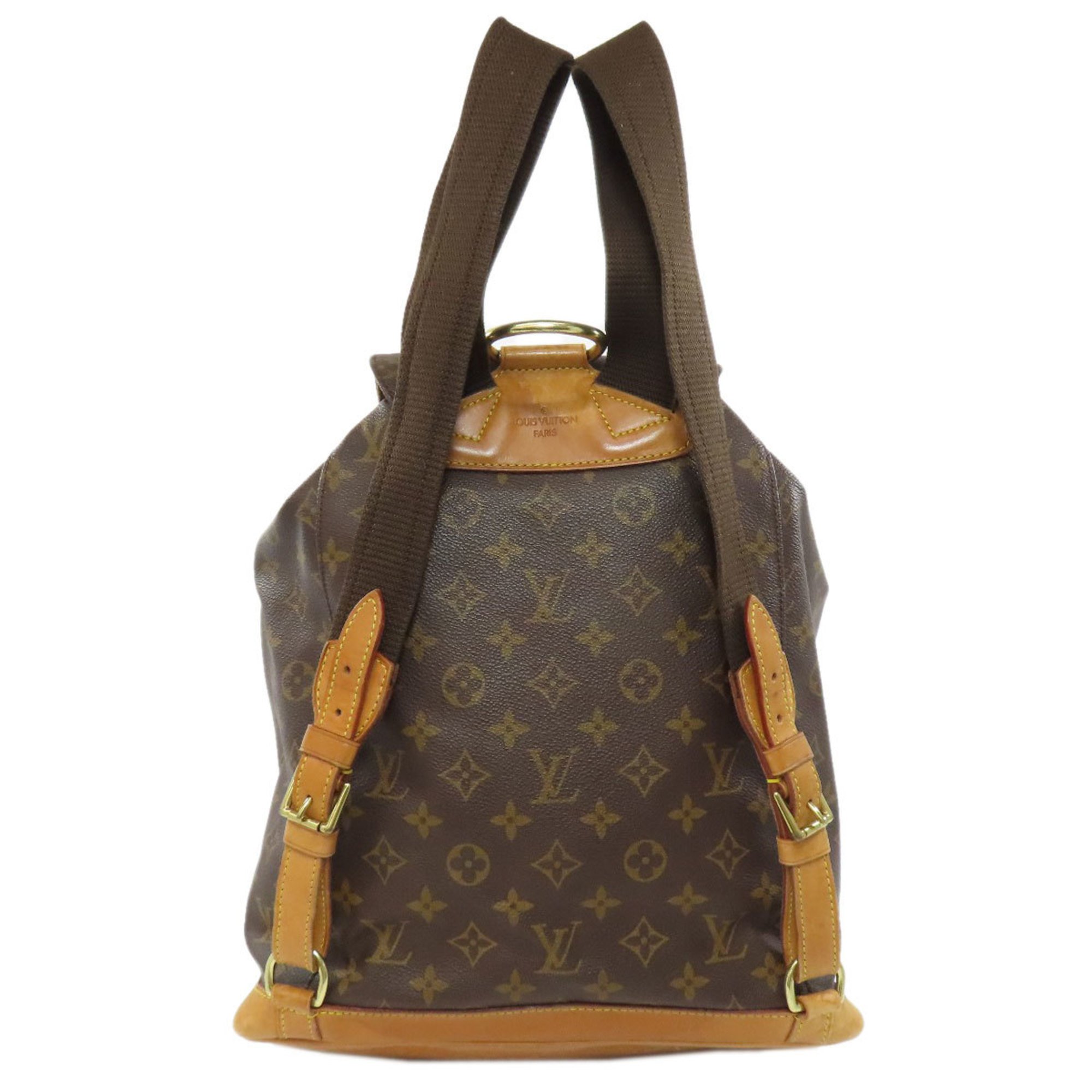 Louis Vuitton M51135 Montsouris GM Backpack/Daypack Monogram Canvas Women's LOUIS VUITTON