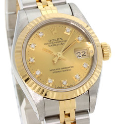 Rolex 69173G Datejust 10P Diamond Watch Stainless Steel SSxK18YG K18YG Ladies ROLEX