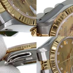 Rolex 69173G Datejust 10P Diamond Watch Stainless Steel SSxK18YG K18YG Ladies ROLEX