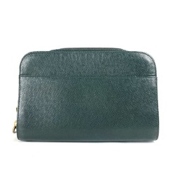 LOUIS VUITTON M30184 Taiga Baikal Clutch Bag Pouch with Strap Second Leather Men's Episea Green