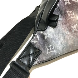 LOUIS VUITTON M44444 Monogram Galaxy Discovery Bum Bag Waist Body Canvas Men's Black Silver x