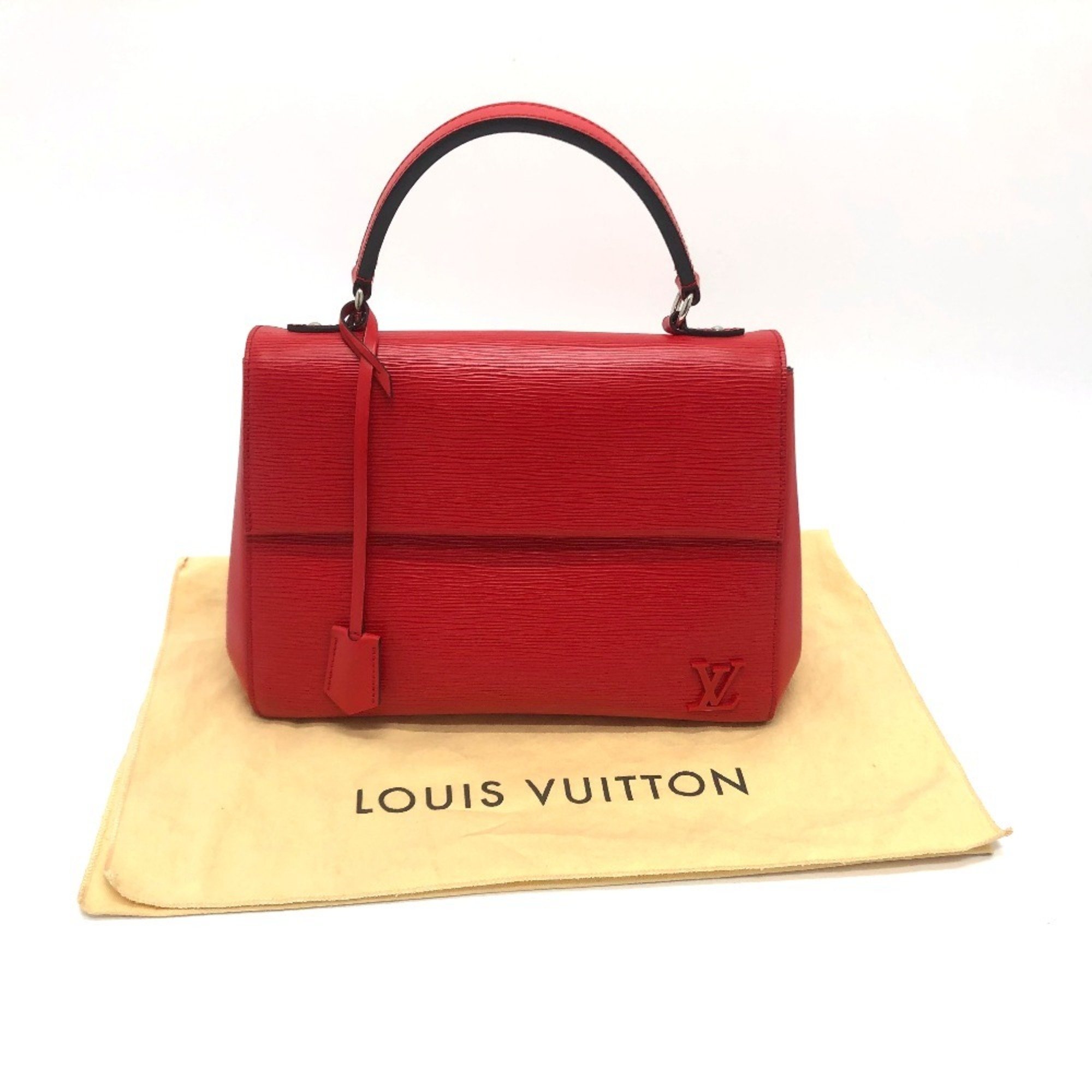 LOUIS VUITTON M41337 Epi Cluny BB Handbag Shoulder Bag Leather Women's Coquelicot Red