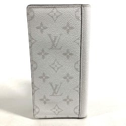 LOUIS VUITTON M30298 Taiga Rama Portefeuille Brazza Long Wallet Bi-fold Leather Monogram Canvas Men's Antarctica White G-240625-48